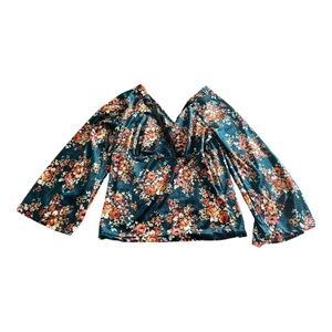 Pro Blue from Nordstrom’s blue velvet floral shirt
